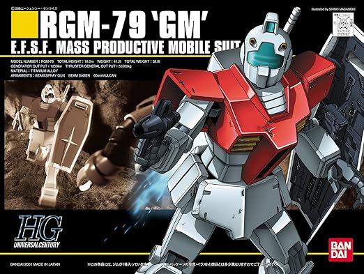 BANDAI Gundam RGM-79 GM HGUC 1/144 Scale