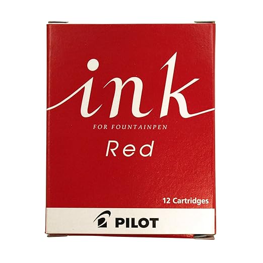 PILOT Ink Cartridge Ink for Fountain Pen Cartridge Ink Red IRF12SR Pilot