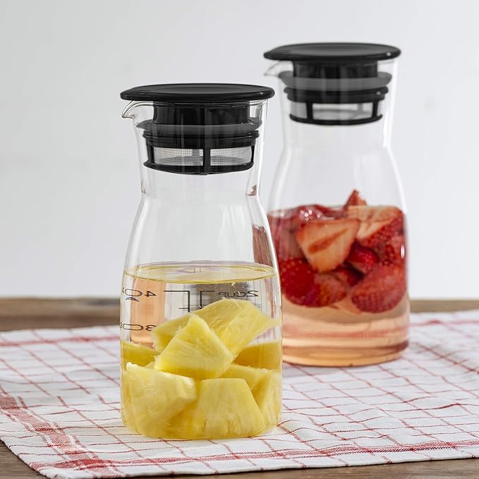 HARIO VDPI-700-B Vinegar Storage Container, Vinegars, Drink Pitcher, 23.7 fl oz (700 ml), Pickles, Black, Made in Japan, Pack of 1