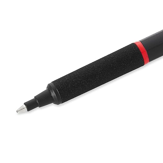 Rotring Rapid PRO Retractable Ballpoint Technical Drawing Pen, Medium Point, Matte Black, Blue Ink (1904292)