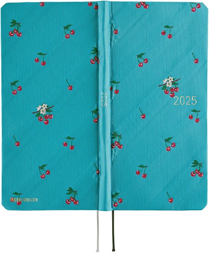 Hobonichi 2025 Weeks, Thailand & Chief/Cherries, Beginning in January, Weekly Notebook, Weekly Left, Slim Vertical