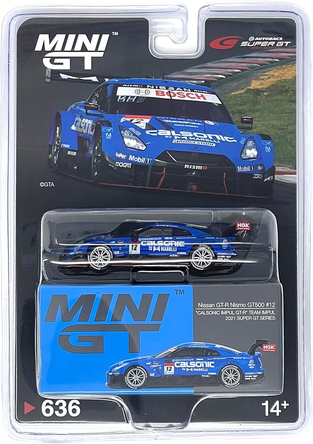 MINI GT 1/64 Nissan GT-R Nismo GT500 SUPER GT Series 2021#12 Team Impul Right Handle, Japan Limited Finished Product