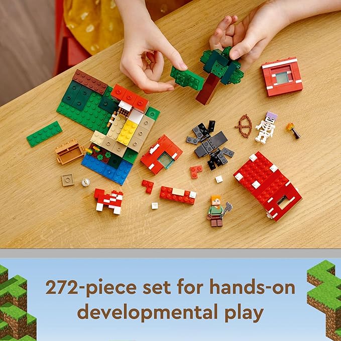 LEGO Minecraft The Mushroom House 21179 Building Kit (272 Pieces)