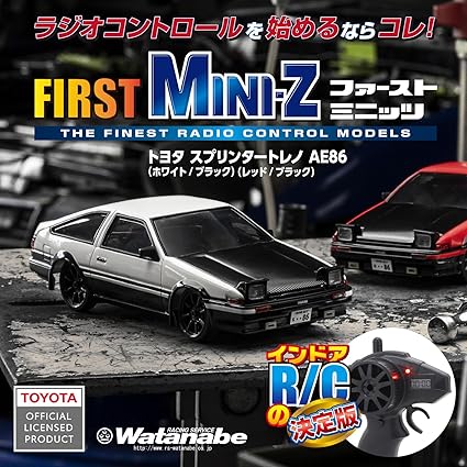 Kyosho Egg First Mini-Z Toyota Sprinter Torreno AE86 White/Black 66612