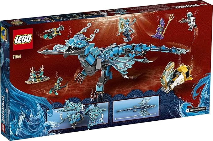Lego 71754 Nin-Jago Water Dragon Toy, Nin-Ja Building Set For Kids 9 + Years Old With 5 Minifigures, New 2021