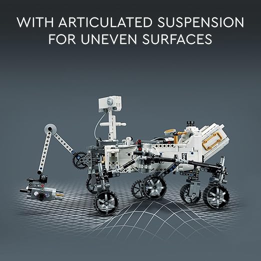 LEGO Technic NASA Mars Rover Perseverance Advanced Building Kit for Kids Ages 10 and Up, NASA Toy with Replica Ingenuity Helicopter, Gift for Kids Who Love Engineering and Science Projects, 42158