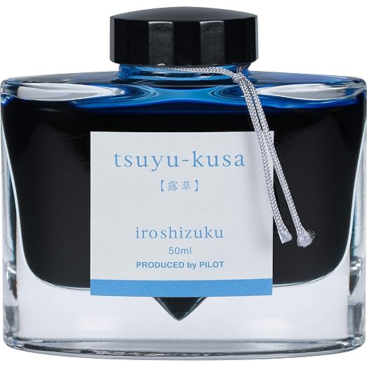 Pilot Iroshizuku Bottled Fountain Pen Ink, Fuyu-Syogun, Rigor of Winter, Cool Gray (69215)