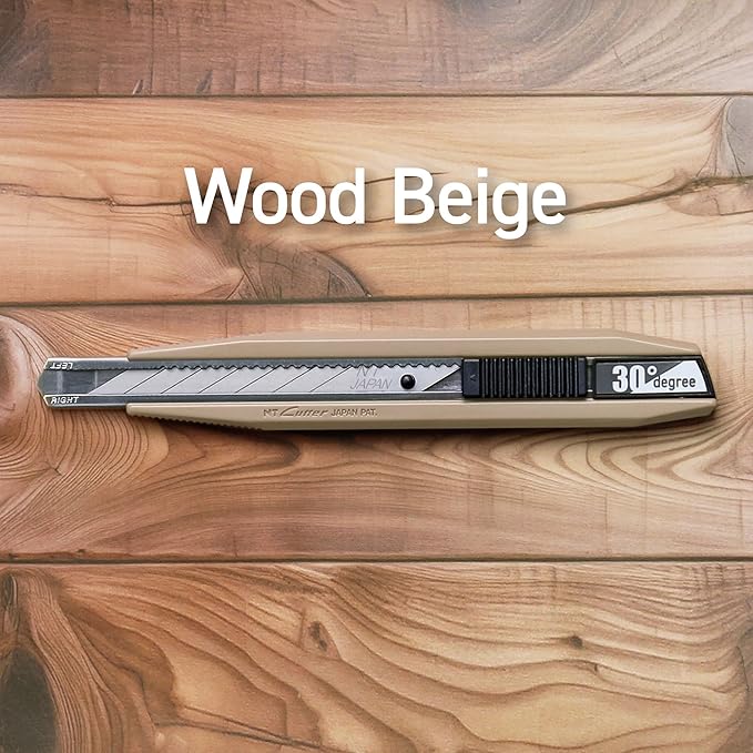 NT AR30D-WB Wide Body x Delicate 30° Blade Mounted Cutter Wood Beige