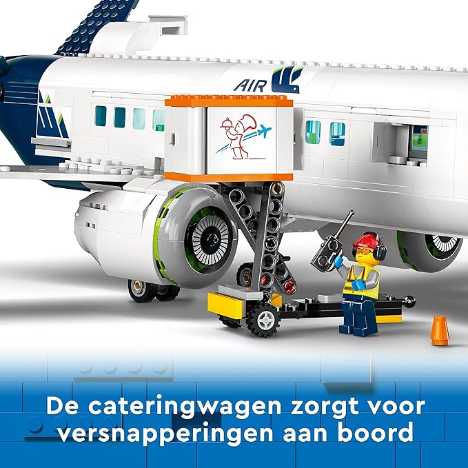 LEGO City Passenger Airplane 60367 Building Toy Set (930 Pieces),Multicolor