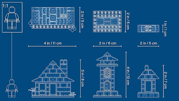 LEGO 11008 Classic Bricks and Houses Building Set, Preschool Toys for 4+ Year Old with 6 Easy-to-Build Models, Multicolor (270 Pieces)