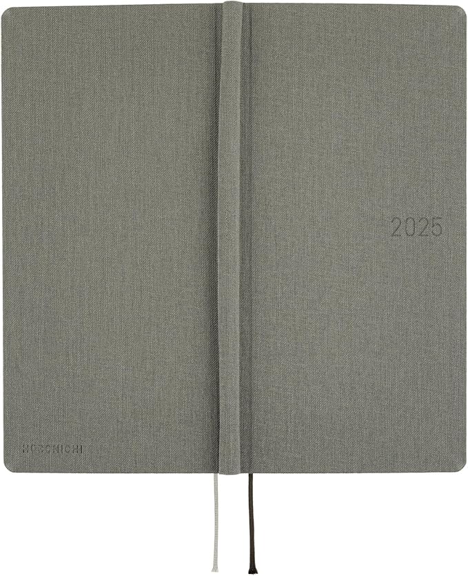 Hobonichi 2025 Weeks, Colors, Smoke Gray, Starting January, Weekly Notebook, Weekly Left, Slim Vertical