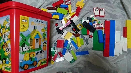 Red bucket basic LEGO set 7616 (with block off)