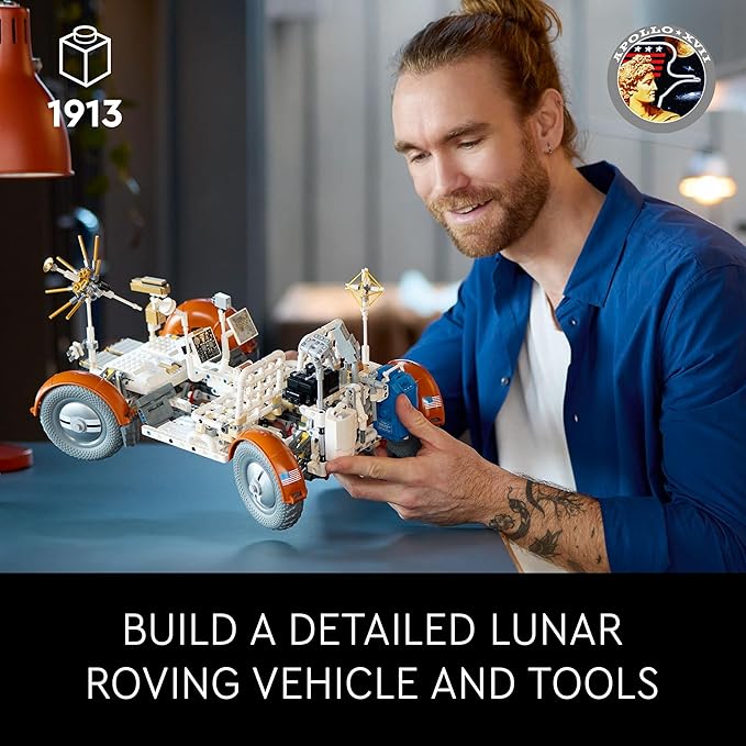 LEGO Technic NASA Apollo Lunar Roving Vehicle – LRV 42182 Building Blocks for 18+ Gift