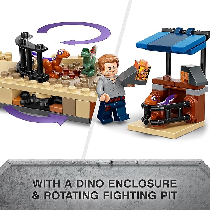 LEGO Jurassic World Atrociraptor Dinosaur: Bike Chase 76945 Building Kit (169 Pcs), Multi Color