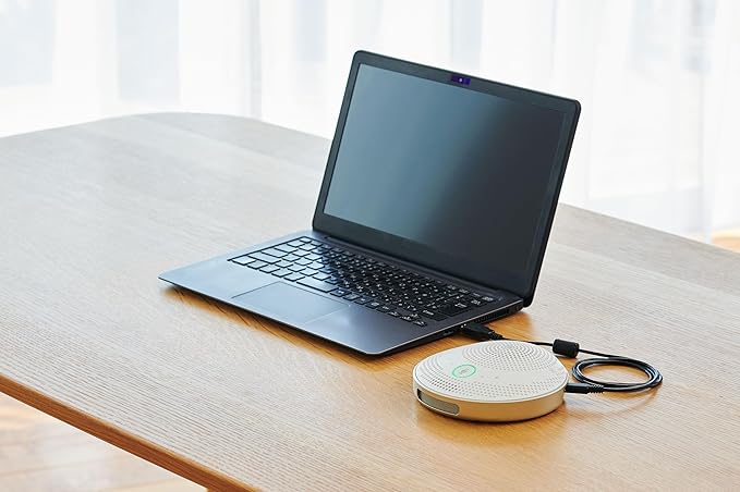 Yamaha YVC-200W Unified Communication Speakerphone, USB/Bluetooth Compatible, White