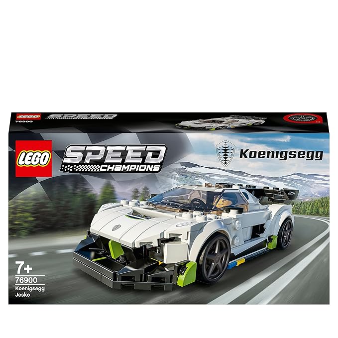 LEGO Speed Champions Koenigsegg Jesko 76900 Building Kit (280Pieces), White