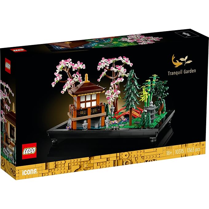 LEGO Icons Tranquil Garden 10315 Building Kit for Adults (1,363 Pieces)