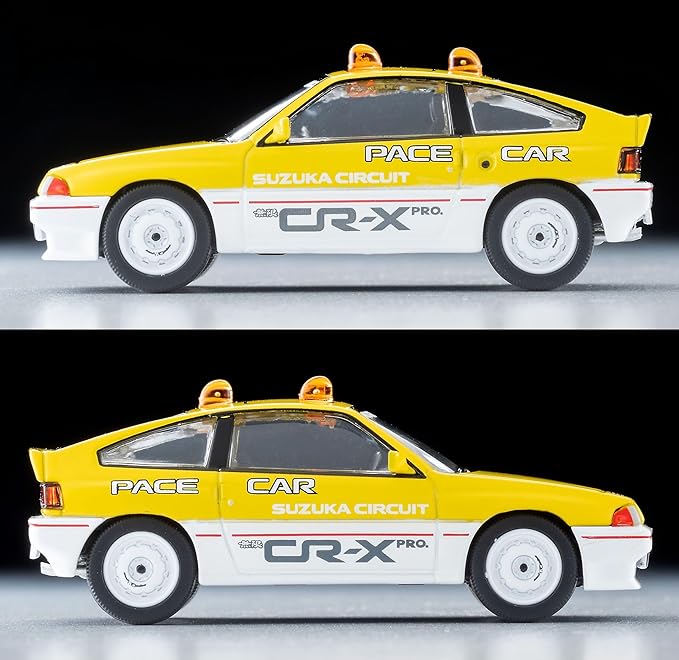 Tomica Limited Vintage Neo 1/64 LV-N318b Honda Ballard Sports CR-X MUGEN CR-X PRO Suzuka Circuit Pace Car Yellow/White Finished Product