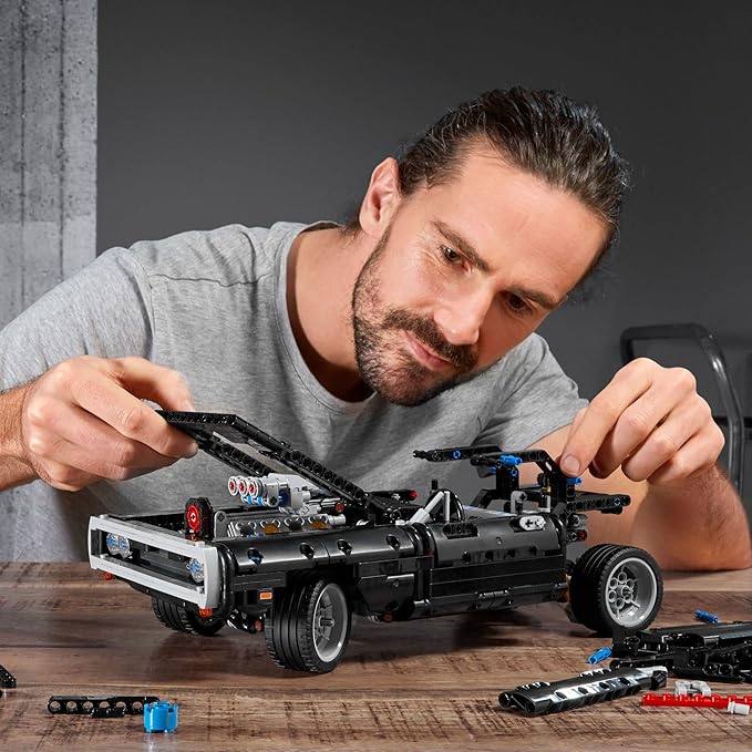 LEGO 42111 Technic Fast and Furious Dom's Dodge Charger Racing Car Model Iconic Collector's Building Set for Kids (Multicolor) (154 Pieces)