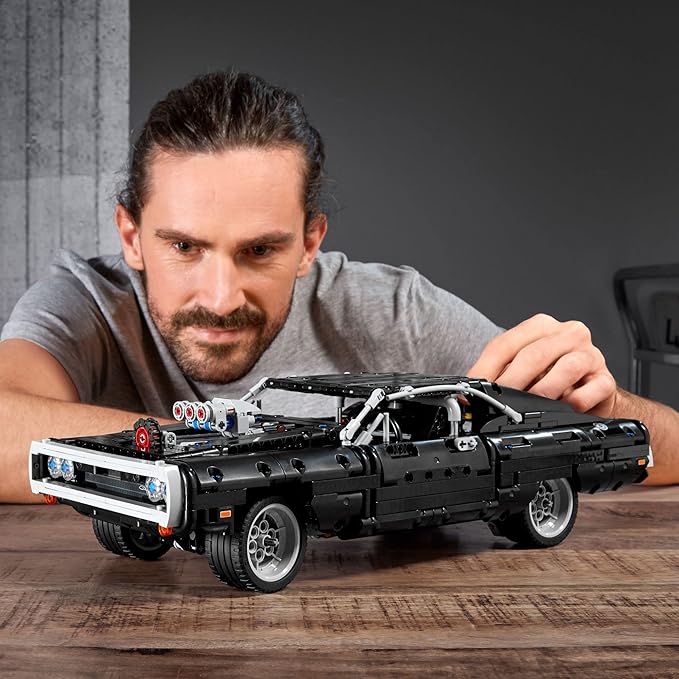 LEGO 42111 Technic Fast and Furious Dom's Dodge Charger Racing Car Model Iconic Collector's Building Set for Kids (Multicolor) (154 Pieces)