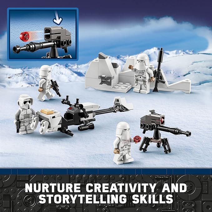 LEGO Star Wars Snowtrooper Battle Pack 75320; Toy Building Kit for Kids Aged 6 and up (105 Pieces) Multicolor