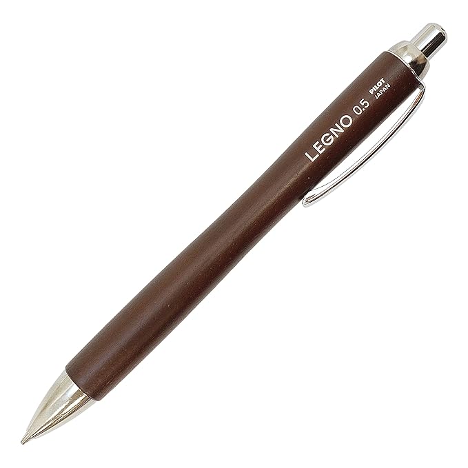 Pilot Mechanical Pencil, Legno, Dark Brown, 0.5mm (HLE-1SK-DBN)