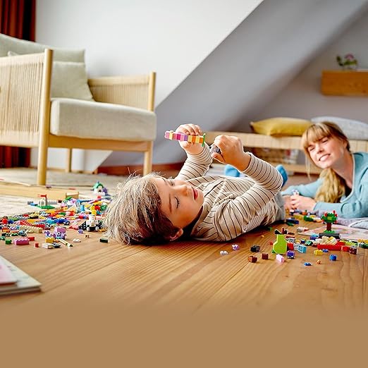 LEGO 11016 Classic Creative Building Block Bricks Box Large Set With Space Shuttle For Preschool Kids 4+,Multicolor
