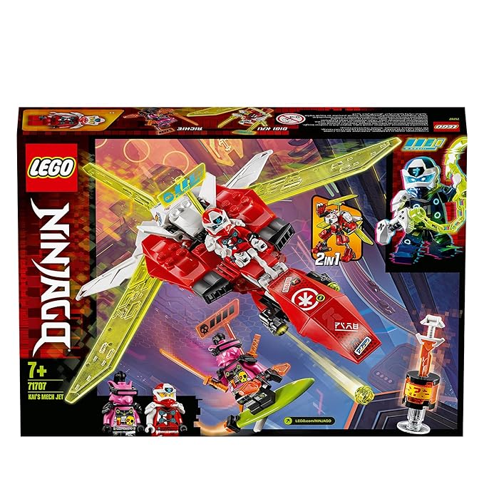 LEGO 71707 Kai's Mech Jet Team Building Skills,Multicolor, 217 Pcs