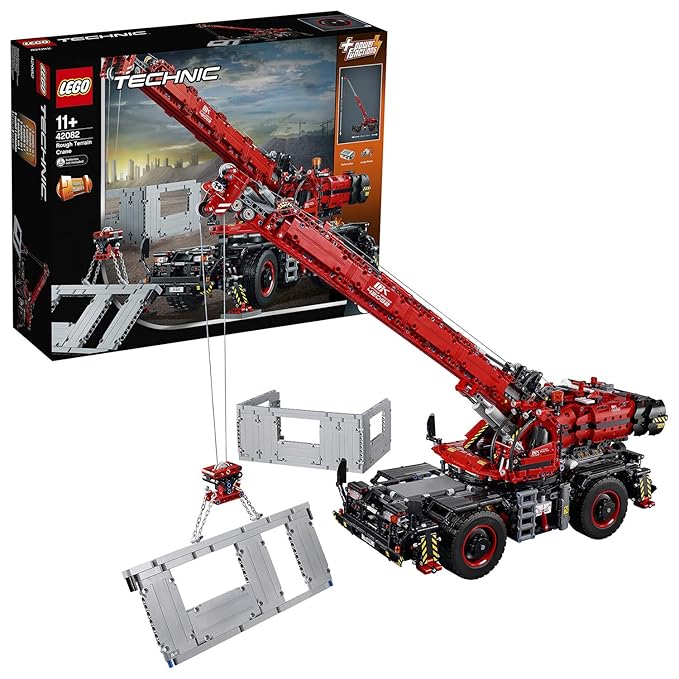 LEGO Boy's Technic Rough Terrain Crane Building Blocks (Multicolor, 11 to 16 Years, 42083) - 4057 Pieces
