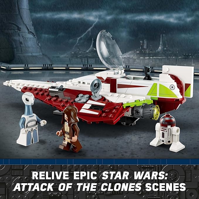 LEGO Star Wars OBI-Wan Kenobi’s Jedi Starfighter 75333 Building Kit (282 Pieces)