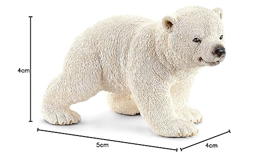 Schleich Walking Polar Bear Cub Toy Figure