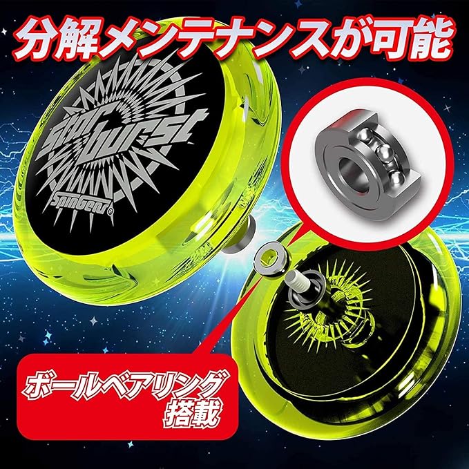 Spin Gear Yo-Yo Starburst (Clear Purple x Clear Pink) for the first time from Loop-the Loop to Double Hand Mastery