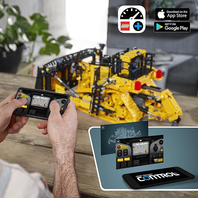 LEGO Technic App-Controlled Cat D11 Bulldozer 42131 (3,854 Pieces), Multicolor