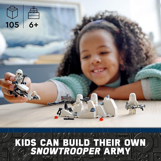 LEGO Star Wars Snowtrooper Battle Pack 75320; Toy Building Kit for Kids Aged 6 and up (105 Pieces) Multicolor
