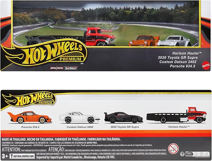 Hot Wheels 987A-GMH39 Premium Collector Set Assortment - Wide Body Set Vehicle Toy Minicar 4 Pcs 3 Years Old and Up Multi