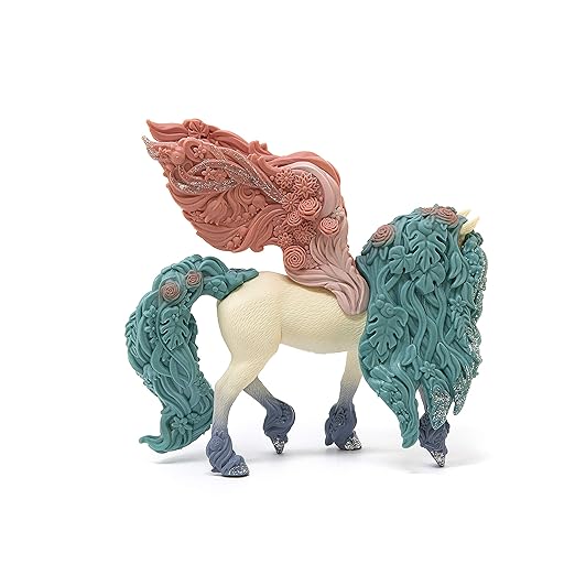 Schleich bayala Sparkle Flower Pegasus Toy Figurine for Kids Ages 5-12