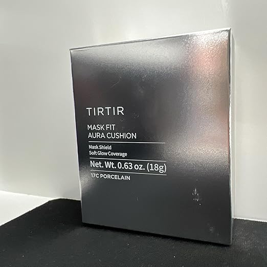TIRTIR Mask Fit Cushion, 3 Types: Red/All Cover/Mask Fit) (AURA 17C, 18 grams)
