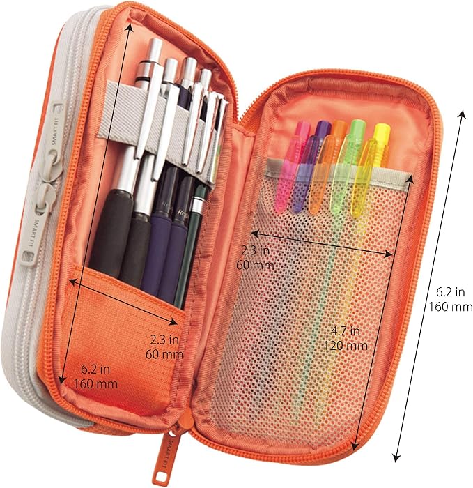 Lihit Lab Double Pen Case, Black