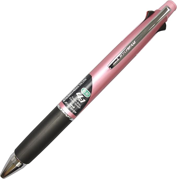 Uni Mitsubishi Pencil MSXE510005.13 Jetstream 4 & 1 Multi-Functional Pen, 0.02 Inches (0.5 mm), Smooth Writing, Baby Pink