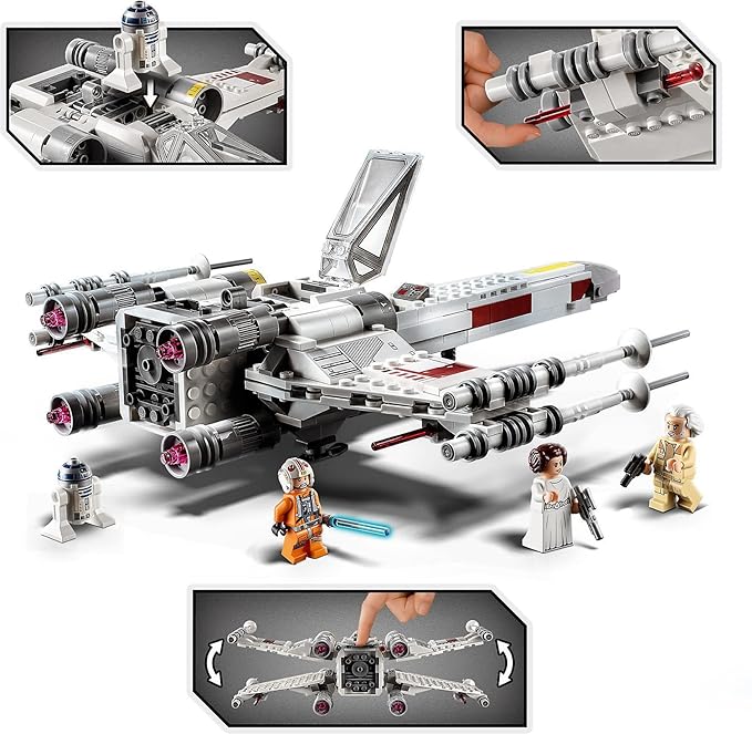 LEGO Star Wars Luke Skywalker’s X-Wing Fighter 75301 Building Kit (474 Pieces)