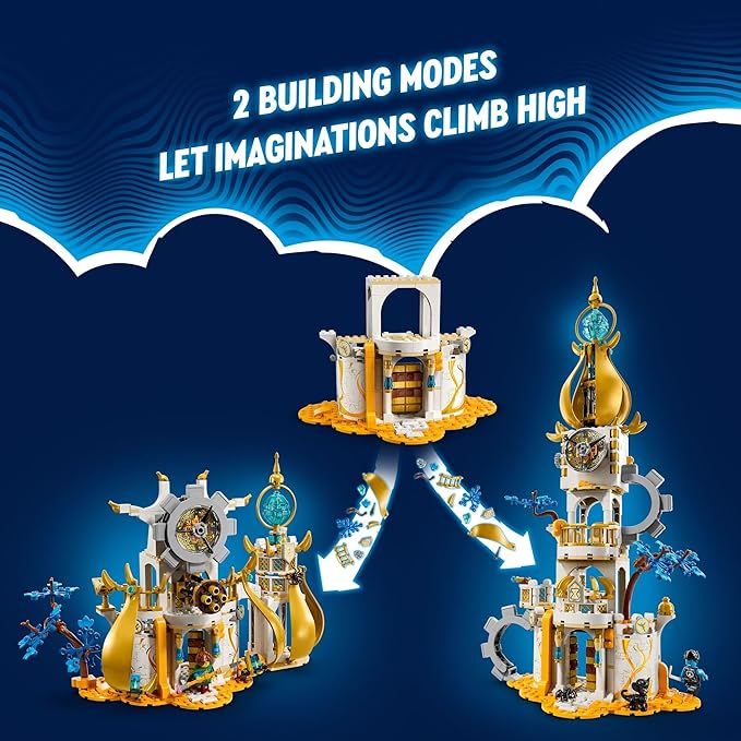 LEGO Dreams The Sandman’s Tower, Kids’ Castle Toy Playset with Toy Spider and Bird, Fantasy Gift for Girls and Boys Aged 9 and Up, 71477
