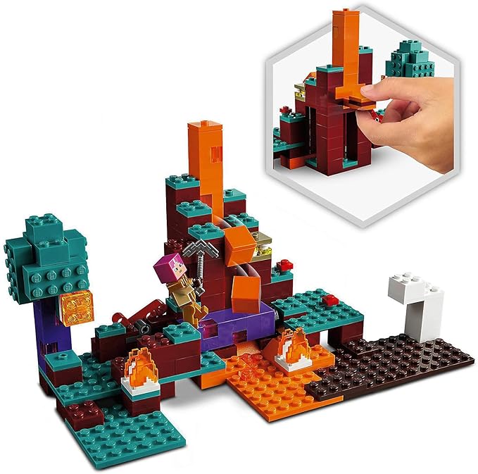 LEGO Minecraft Warped Forest 21168 Toy Blocks|Present|Video Game|Boys|Girls|Ages 8 And Up|Multicolor