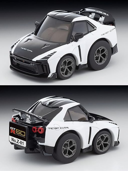 TOMYTEC Choro Q Zero Z-81a Nissan GT-R50 by Italdesign Test Car, White, Finished Product