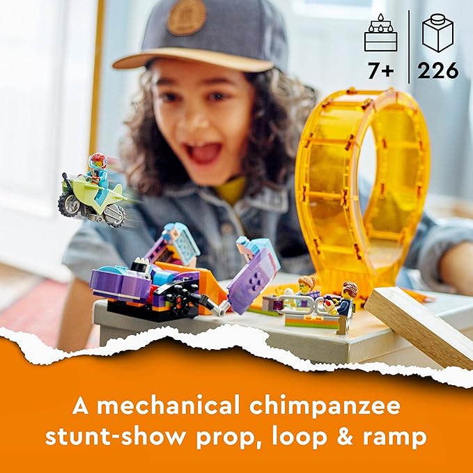 LEGO City Smashing Chimpanzee Stunt Loop 60338 Building Kit (226 Pieces)