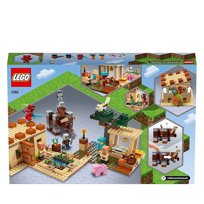 LEGO Minecraft The Illager Raid 21160 Boys, Girls, Ages 8 and Up