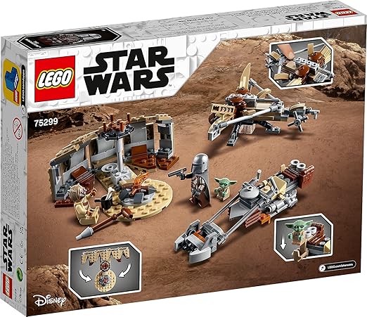 LEGO 75299 Star Wars: The Mandalorian Trouble on Tatooine Building Set with Baby Yoda The Child Figure, Season 2 Playset