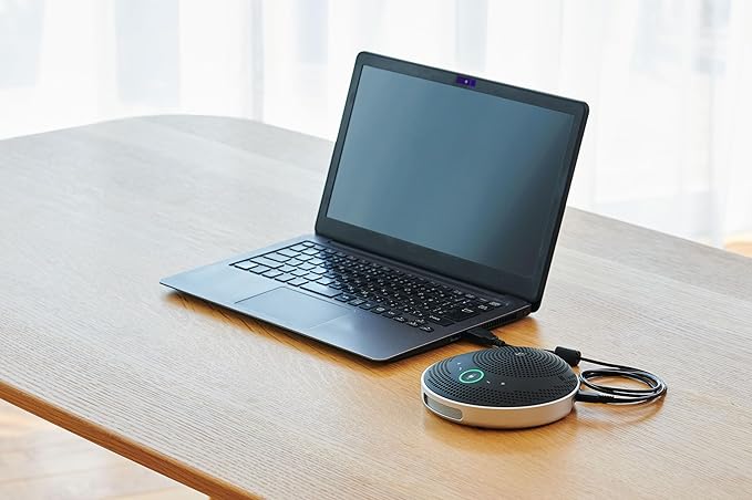 Yamaha YVC-200B Unified Communication Speakerphone, USB/Bluetooth Compatible, Black