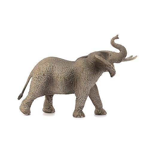 Schleich Male African Elephant Toy Figure