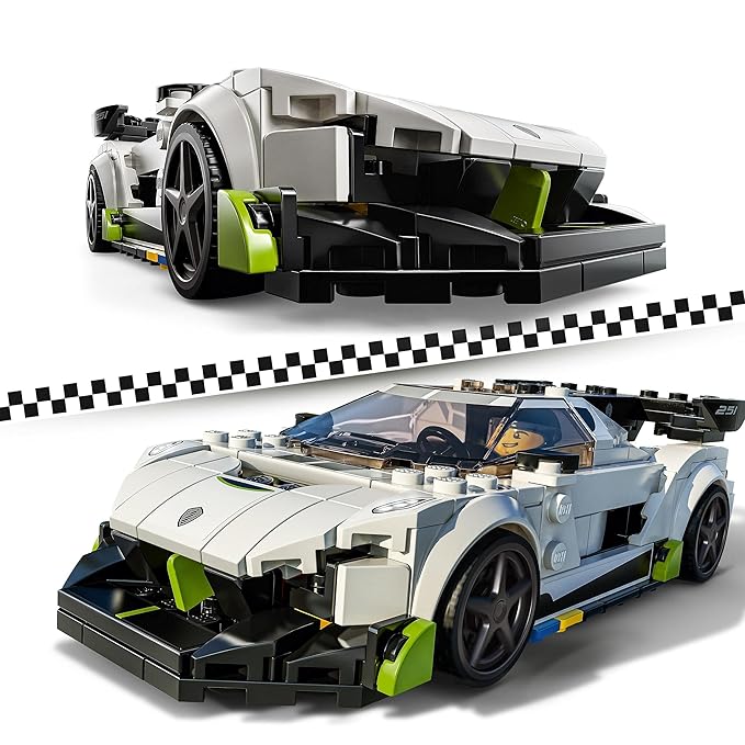 LEGO Speed Champions Koenigsegg Jesko 76900 Building Kit (280Pieces), White