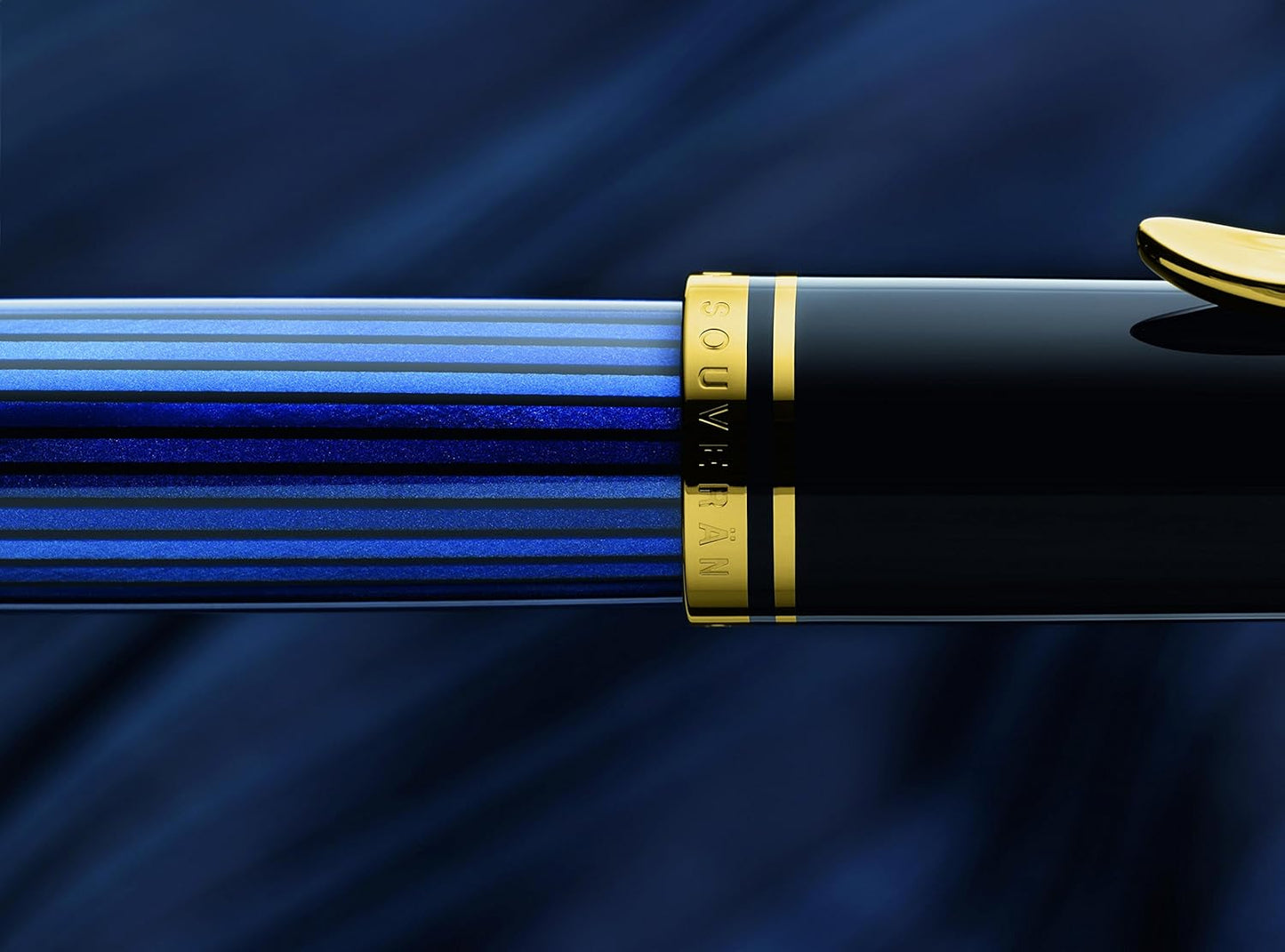 Pelikan Ballpoint Pen, Oil-Based, Blue Stripes, K800, Official Import